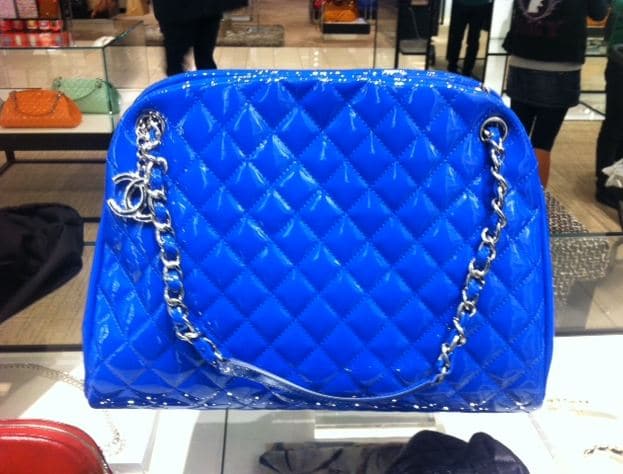 CHANEL Classic Flap Shoulder Bag Blue Bags & Handbags for Women