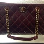 Chanel Burgundy Perfect Edge Shopping Tote Bag