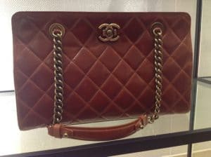 Chanel Camel Perfect Edge Shopping Tote Bag