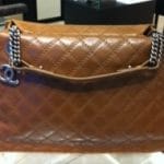 Chanel Dark Beige CC Crave Tote Large Bag 2012