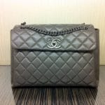 Chanel Grey Lady Pearly Flap Bag 2012