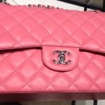 Chanel Hot Pink Classic Flap Jumbo Bag 2012