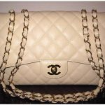Chanel Light Beige Classic Flap Jumbo Bag 2009