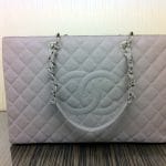 Chanel Light Grey GST XL Bag 2012