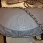 Chanel Light Grey Halfmoon WOC Bag 2012