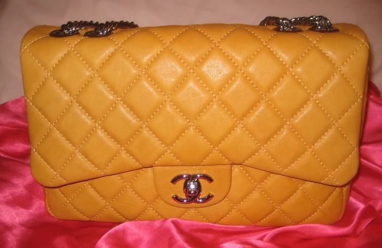 Chanel Mango Classic Flap Jumbo Bag 2008