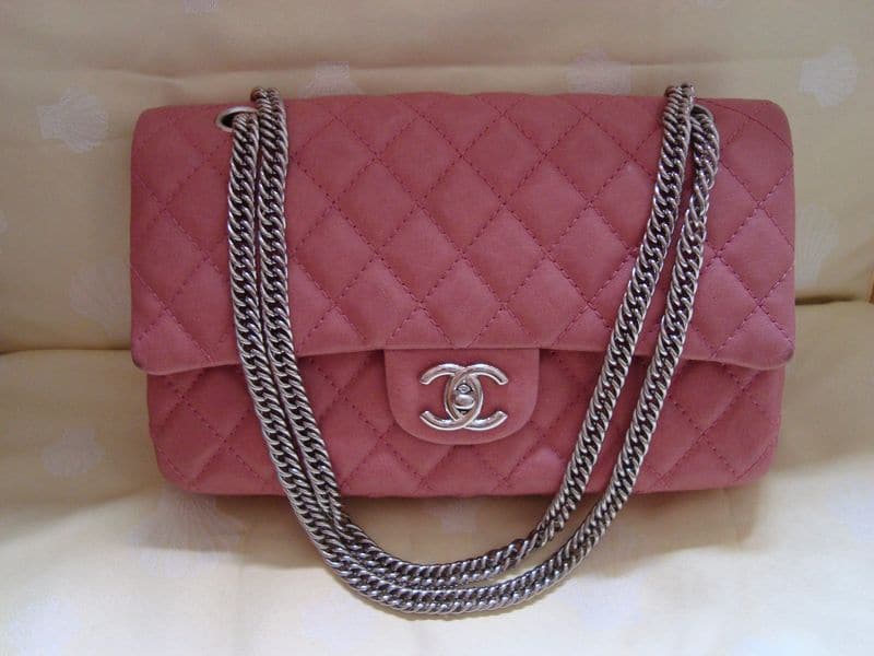 Chanel Pink Classic Flap With Bijoux Chain Medium Bag