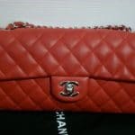 Chanel Red East West Flap Bag 2007