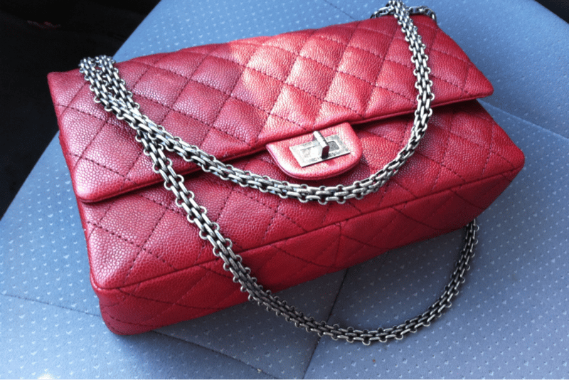 Chanel 1996-1997 Square Red Messenger Bag · INTO