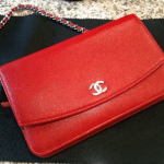 Chanel Red Sevruga Wallet on Chain Bag 2012