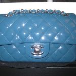 Chanel Turquoise Patent Classic Flap Mini Bag 2011