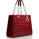 Dior Cherry Red Soft Shopping Tote Bag