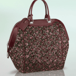 Sunshine express cloth handbag Louis Vuitton Burgundy in Cloth - 24995474