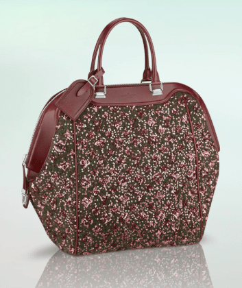 Sunshine express cloth handbag Louis Vuitton Burgundy in Cloth - 24995474