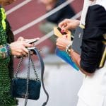 Miroslava Duma with Chanel Boy Velvet Bag