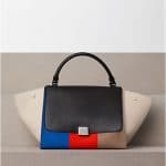 Celine Multicolor Canvas Trapeze Bag Winter 2012