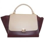 Celine burgundy flap trapeze bag - winter 2012