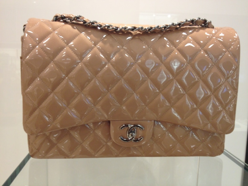 chanel purse tan