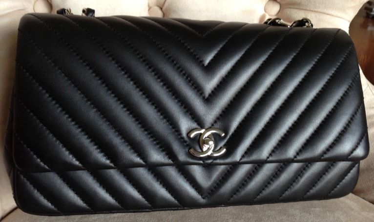 Chanel Surpique Chevron Flap Bag Reference Guide - Spotted Fashion