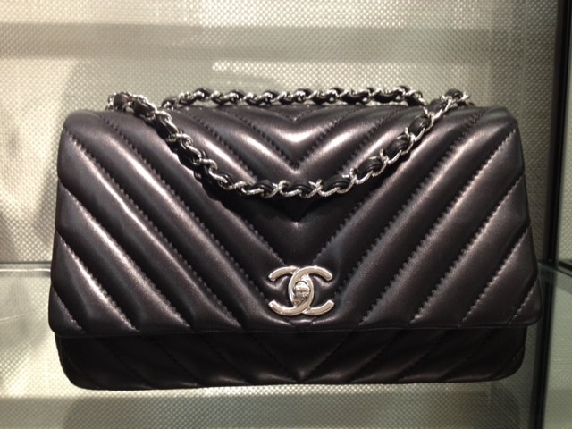 Chanel Surpique Chevron Flap Bag Reference Guide | Spotted ...
