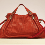 Chloe Red Python Paraty Large Bag