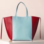 Celine Bicolor Blue and Red Phantom cabas Bag - Summer 2013