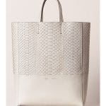 Celine White Bicolor Cabas Python Bag - Summer 2013