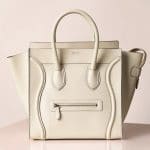 Celine White Mini Luggage Bag - Summer 2013