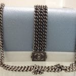 Chanel Blue And White Rock Boy Bag 2013