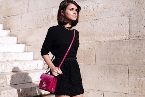 Miroslava Duma carrying Louis Vuitton Monceau bag