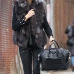 Olivia Palermo and Givenchy Black Croc Antigona Bag