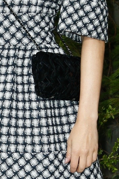 Diane Kruger carrying Chanel Clutch at Couture show 2013