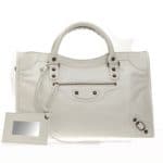 Balenciaga White Blanc City Bag