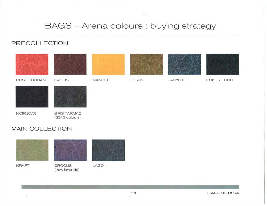 voksenalderen hagl Frustration Balenciaga Fall / Winter 2012 Color Chart Reference Guide - Spotted Fashion