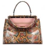 Fendi Snakeprint Peekaboo Bag