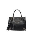 Balenciaga Black and White Trim Mini Papier A4 Bag