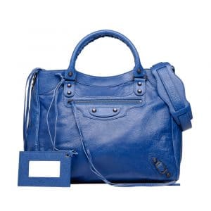 Balenciaga Bleu Cobalt Classic Velo Bag
