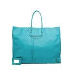 Balenciaga Bleu Pacifique Papier A4 Bag