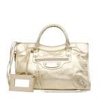 Balenciaga Gold Classic City Bag