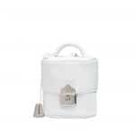 Balenciaga White Small Cylinder Bag