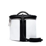 Balenciaga White and Black Cylinder Bag