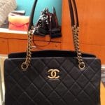 Chanel Black CC Crown Tote Small Bag2