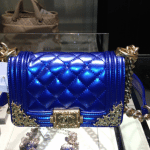 Chanel Blue:Gold Boy Bag