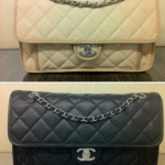 Chanel Ivory and Black French Riviera Medium Flap Bags