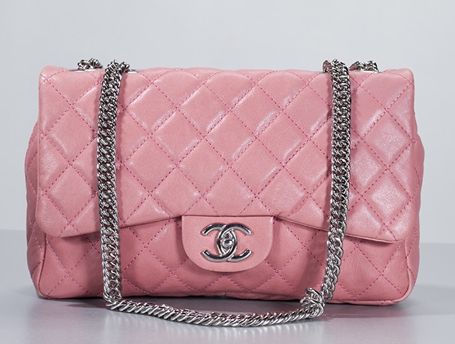 Chanel Jumbo Pink 2.55  Flap bag with Bijoux Chain
