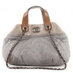 Chanel Light Grey In The Mix Tote Small Bag