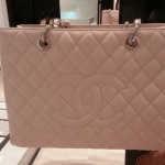 Chanel Light Pink Grand Shopping Tote Bag