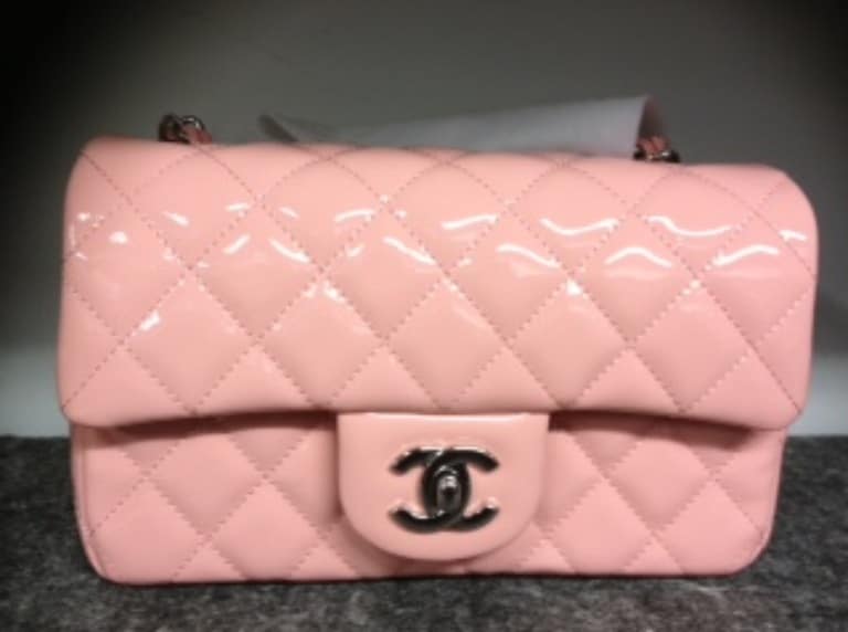 Chanel Classic Flap Mini Bag Cruise 2013 Pink Patent Leather