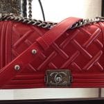 Chanel Red Boy Bag