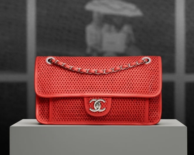 chanel perforated tote